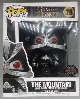 Buy Funko POP #78 The Mountain (Masked) 6 Inch Game Of Thrones Damaged Box Vaulted • 19.49£