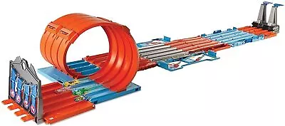 Buy Hot Wheels FTH77 Track Builder Race Crate Connectable Track Set With Loops, 2 Di • 53.34£