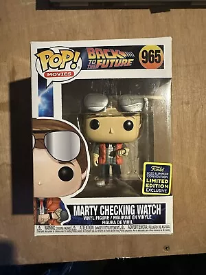Buy Funko Pop! - 965 Marty Checking Watch Limited Edition 2020 Summer Convention • 10£