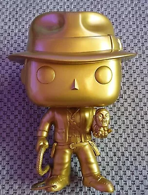 Buy Indiana Jones Gold Metallic Jumbo Size 10  Inch Funko Pop Figure 885 Movies • 59.99£