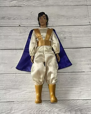 Buy Disney Aladdin Doll Figure Vintage Rare Prince Ali Clothes 12” Tall • 9.99£