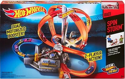 Buy Hot Wheels Spin Storm Track Set, Toy Set For Kids, Great Gift Idea For Boys • 67.95£