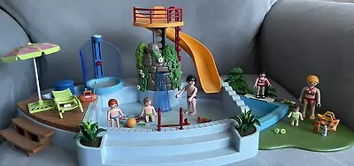Buy Playmobil Swimming Pool And Figures • 15£