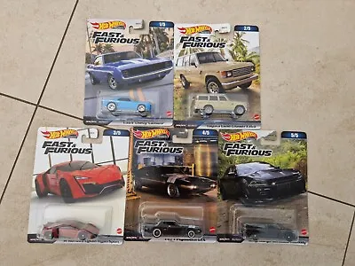 Buy HOT WHEELS PREMIUM Fast And Furious 2023 Full Set X 5 COLLECTIBLE!!!! • 82.22£
