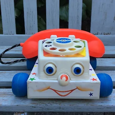 Buy Vintage Fisher Price Chatter Telephone #747 With Moving Eyes And Bell. Working  • 12.50£