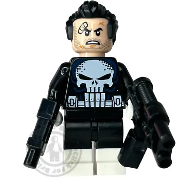 Buy LEGO The Punisher Minifigure Sh722 From Daily Bugle 76178 Marvel Superhero NEW • 24.99£