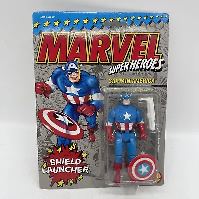 Buy Vintage CAPTAIN AMERICA THE AVENGERS Marvel Superheroes Action Figure MOC Toybiz • 32.99£