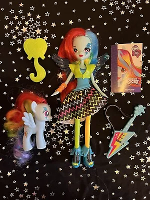 Buy My Little Pony Equestria Girls Rainbow Rocks Rainbow Dash Doll & Pony • 20£