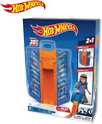 Buy New Hot Wheels 2-in-1 Multi Drag Races Car Store & Race Case, For Up To 20 Cars. • 28.99£