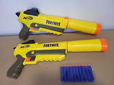 Buy Nerf Fortnite SP-L Dart SHHHH Gun Blaster Pistol Yellow X2 Bundle + Bullets  • 11.99£