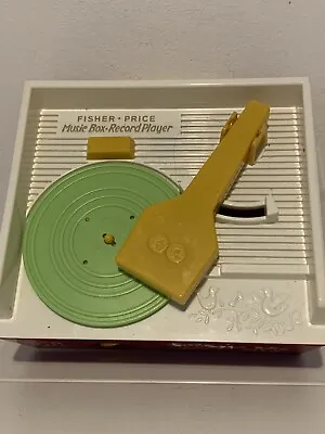 Buy Fisher Price Vintage 1970’s Music Box Record Player Including C2 Discs. Wind Up. • 23£