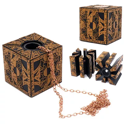 Buy Horror Hellraiser Cube Chain Puzzle Box Lament Functional Configuration Props • 15.09£