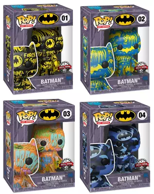 Buy Funko POP Batman Art Artist Series Special Edition Sticker 01 02 03 04 Hard Case • 162£