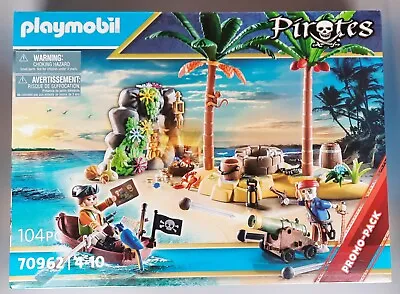 Buy Playmobil Pirates ☠️ 70962:💎🪙 Treasure Island🏝: 104 Pieces: New In Sealed Box • 25£