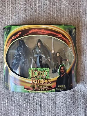 Buy LORD OF THE RINGS●FotR●STRIDER, FRODO & WITCH KING RINGWRAITH● TOYBIZ  2002●NISB • 34.95£
