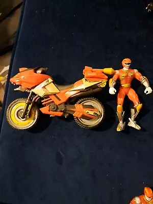Buy Power Rangers Wild Force Red Savage Cycle Motorcycle With Red Ranger  • 10£