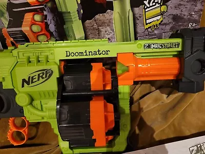 Buy NERF Zombie Strike Doominator Blaster With 24 Darts - B1532 • 15£