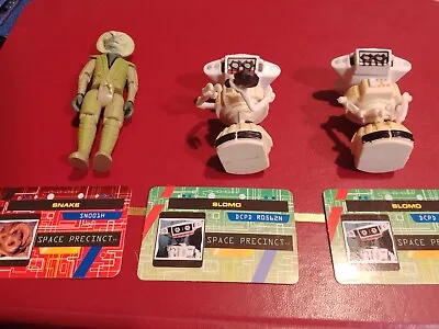 Buy 3 X Space Precinct 2040 One Snake And 2 X Slomo With Id Cards • 18£