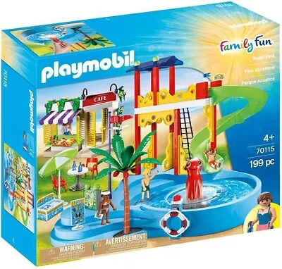 Buy Playmobil Summer Fun Club Waterpark 70115 New & Original Packaging Holiday Swimming Pool Cafe • 59.19£