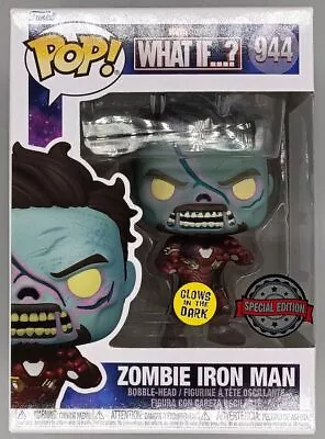 Buy #944 Zombie Iron Man Glow - Marvel What If...? Funko POP With POP Protector • 15.39£