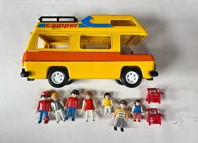 Buy Playmobil Campervan Retro Vintage Used Bundle Yellow Figures  • 0.99£