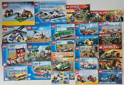 Buy 25x LEGO INSTRUCTION MANUALS Bundle Job Lot. City, Creator, Ninjago • 5£