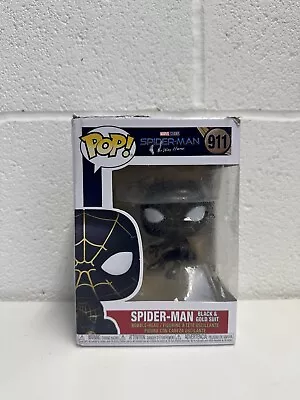 Buy Funko POP! Spiderman No Way Home Black & Gold Suit Spiderman #911 Damaged Box • 9.50£