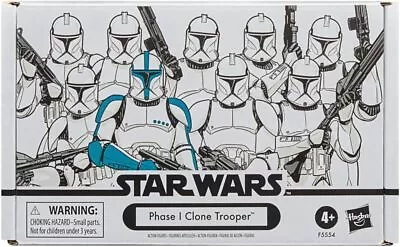 Buy Star Wars Vintage Collection Phase I Clone Trooper 4-Pack Multipack SEALED • 44.95£