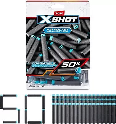 Buy ZURU X Shot Excel 50 Pack Refill Foam Darts For Dart Nerf Guns *BRAND NEW* • 7.99£