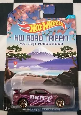 Buy Hot Wheels HW Road Tripping MT. Fuji Touge Road Nissan Skyline GT-R R34 #9/21  • 32£