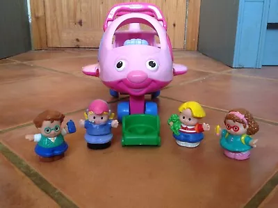 Buy Fisher Price Little People Pink Plane With Pilot, Figures & Wheelchair • 9£