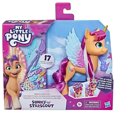 Buy My Little Pony Sunny Starscout Ribbon Hairstyles 15 Cm Toy - Brand New In Box • 16.95£