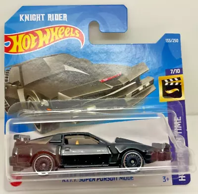 Buy Hot Wheels Knight Rider Kitt Super Pursuit Mode Hw Screen Ti Mint Short Card 132 • 4.99£