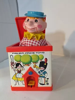 Buy Vintage Fisher Price JACK IN THE BOX Squeaking Pop Up Puppet Toy C1970 • 19.99£