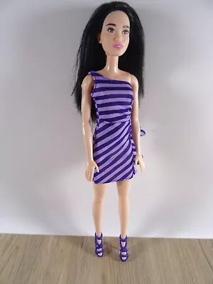 Buy Barbie Fashionista Doll Asian Face Mattel Summer Dress With Stripes (14379) • 10.22£