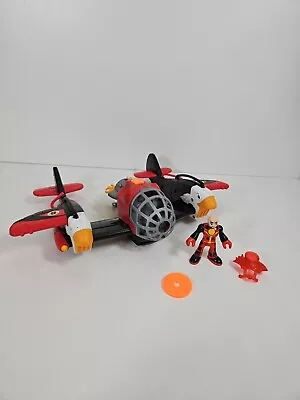 Buy Imaginext Fisher Price Sky Racers Twin Eagle Plane & Figure 2009 • 12.99£