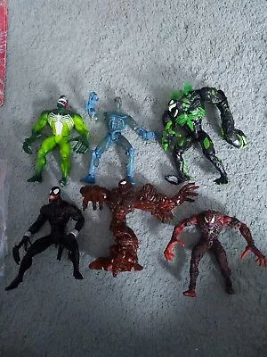 Buy Venom, Carnage, Spider Carnage Figures Spiderman Marvel Toybiz  Symbiotes Rare • 45£