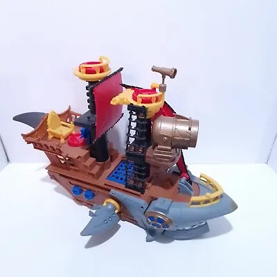 Buy Fisher-Price Imaginext Shark Bite Pirate Ship Toy (No Figures Or Darts) • 16.99£