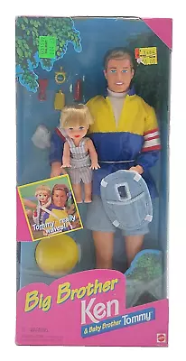 Buy 1996 Barbie Doll Set: Ken & Baby Brother Tommy / Mattel 17055 / NrfB, Original Packaging • 54.67£