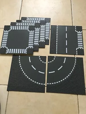 Buy Road Base Plates: Lego & Lego Compatible Road Plates Dark Grey 14 Pieces • 25£