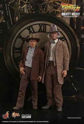 Buy Back To The Future III Michael J. Fox Christopher Lloyd Doc & Marty Hot Toys • 554.15£
