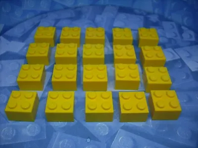 Buy Lego - Bricks - Yellow - 2x2  - Quantity 20 • 2£