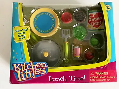 Buy Kitchen Littles Lunch Time Set Barbie Food Pan Hamburger Rare In Box Vintage Nos • 47.52£
