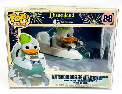 Buy Disneyland 65th Matterhorn Ride Bobsled Donald Duck Funko 88 Protector Christmas • 79.99£