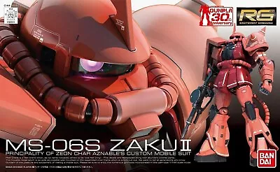 Buy Bandai RG Mobile Suit Gundam MS-06S Char's ZAKU II 1/144 Scale Plastic Model Kit • 23.99£
