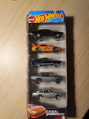 Buy Hot Wheels Fast & Furious 5 Pack With Orange Toyota Supra New, In Hand, UK Stock • 13.99£