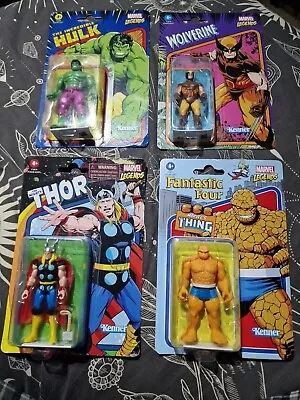 Buy Marvel Legends Thor Retro, Hulk, The Thing, Wolverine - 10CM Kenner Hasbro • 25£