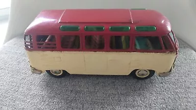 Buy Vintage Bandai Volkswagen Bus Friction Car Toy Tin Litho Japan • 70.09£
