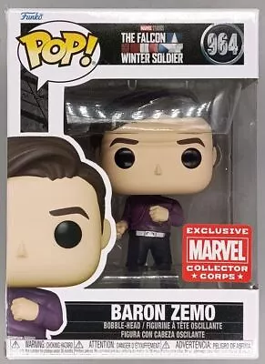 Buy #964 Baron Zemo (Dancing) Marvel Damaged Box Funko POP With Protector • 14.99£