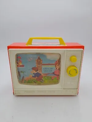 Buy Vintage 1966 Fisher Price Classic Wind-Up Music Box Musical Tv Television 2 Tune • 4.20£